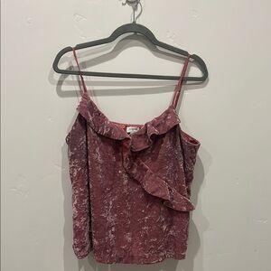 J. Crew Pink Velvet Women's Top